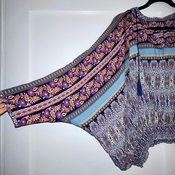 Umgee Boho Floral Top - Picture 7 of 15